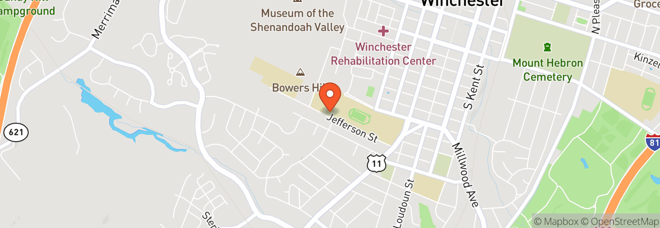 Map of Patsy Cline Theater