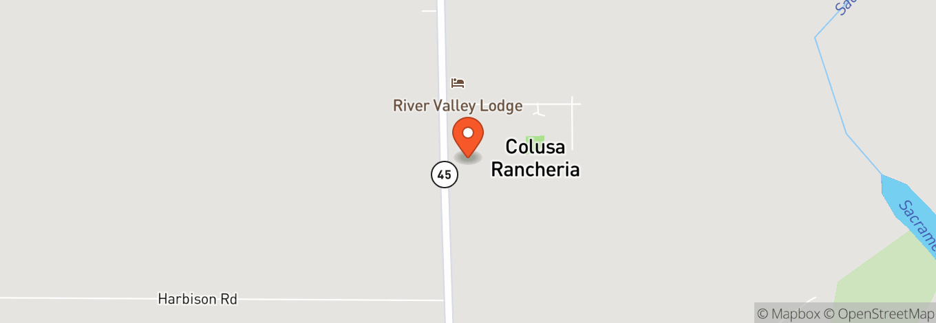 Map of Colusa Casino Resort