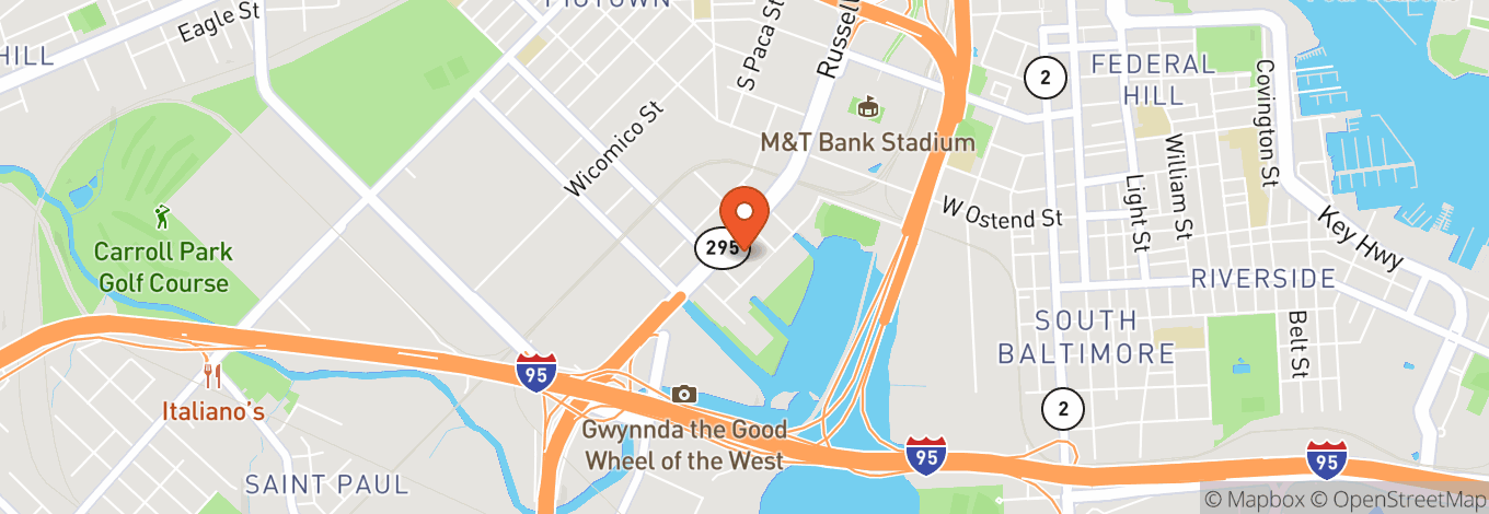 Map of Harbor Ballroom at Horseshoe Casino Baltimore