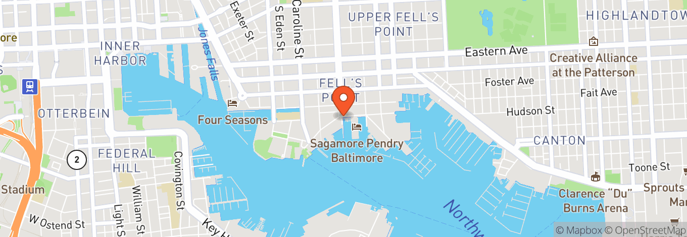 Map of Baltimore Water Taxi