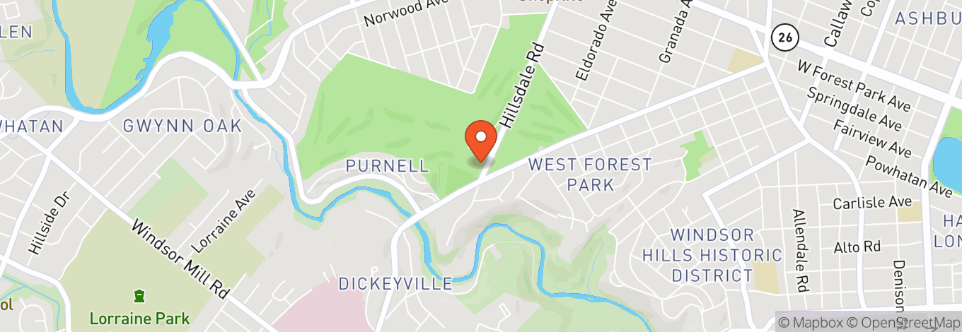 Map of Forest Park Golf Course