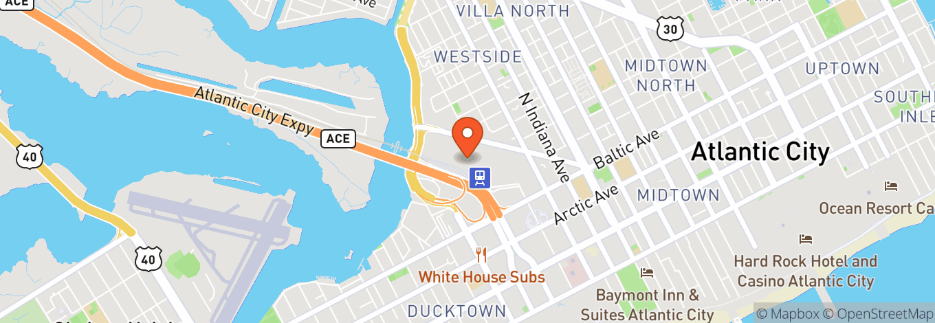 Map of Atlantic City Convention Center