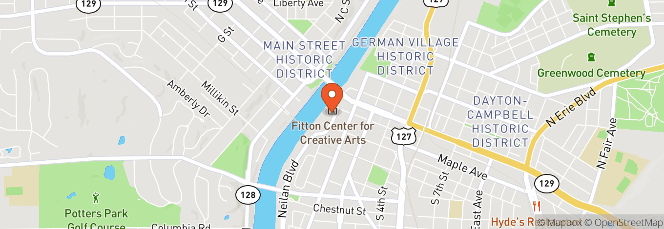 Map of Fitton Center for Creative Arts