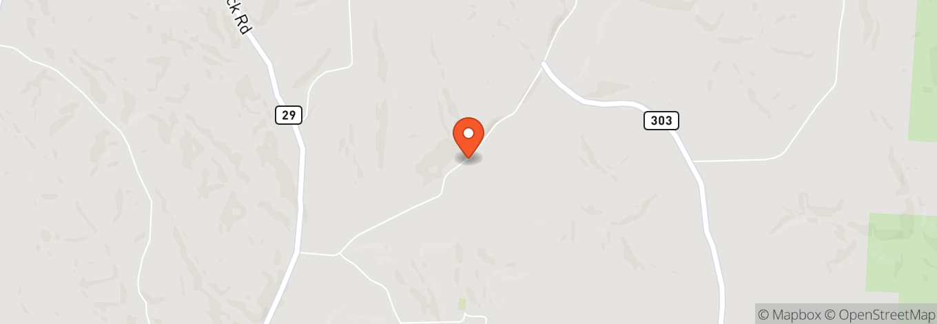 Map of Hocking Hills Luxury Lodging