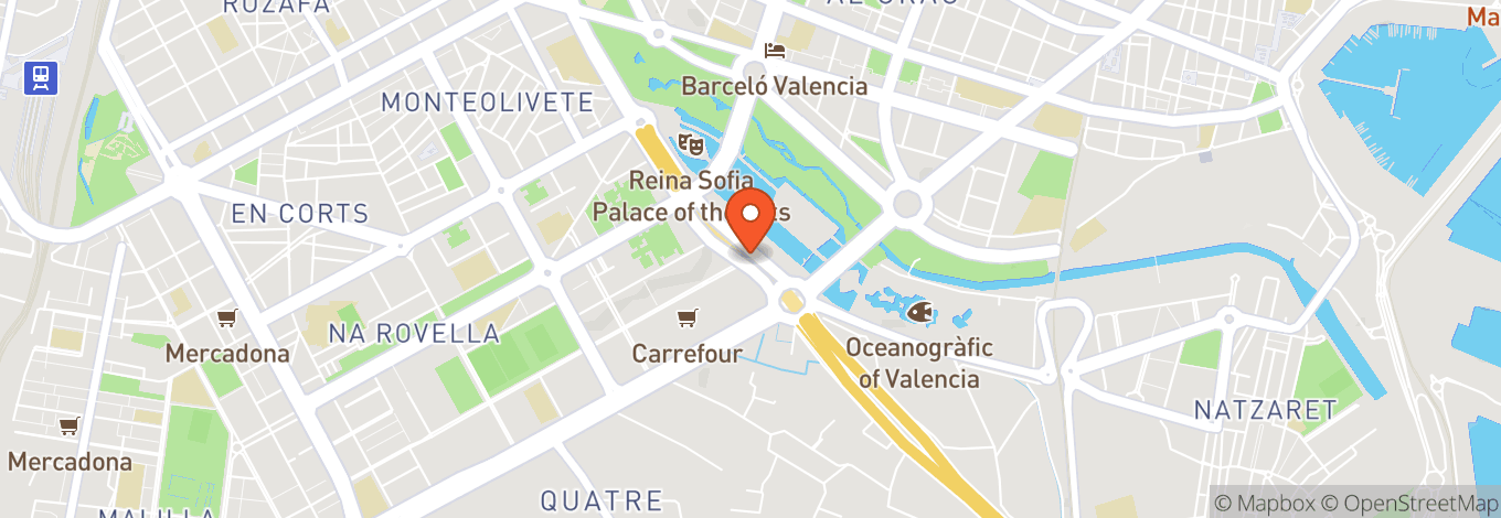 Map of Ciudad De Las Artes Y Las Ciencias
