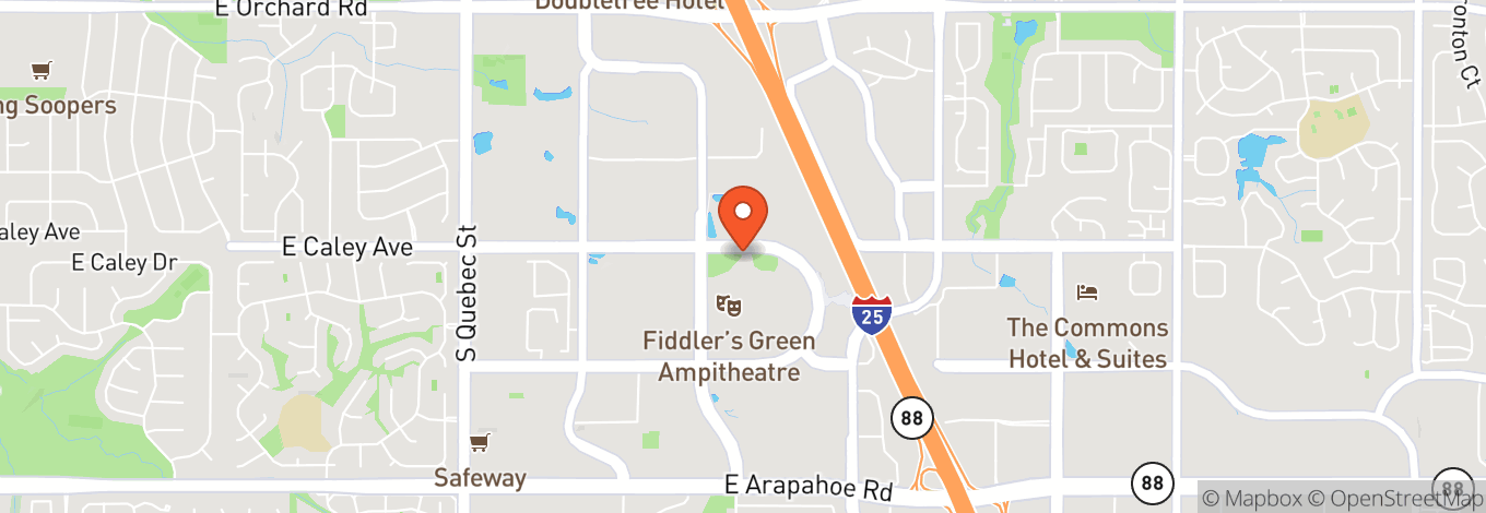 Map of Fiddler's Green Amphitheatre