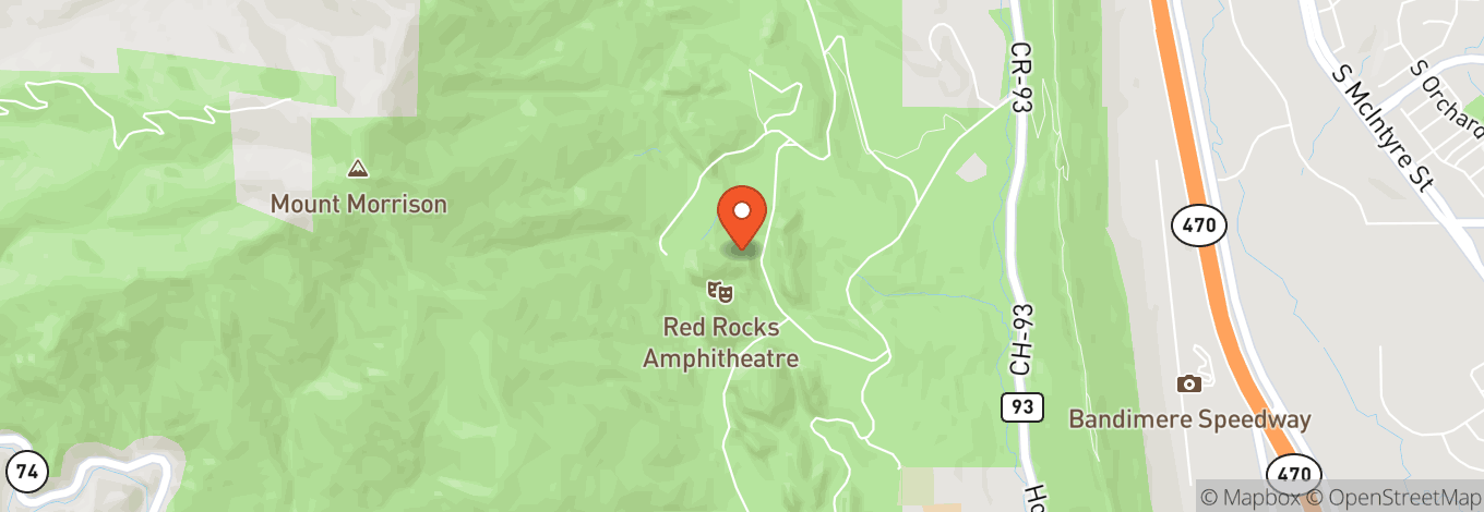 Map of Red Rocks Park And Amphitheatre