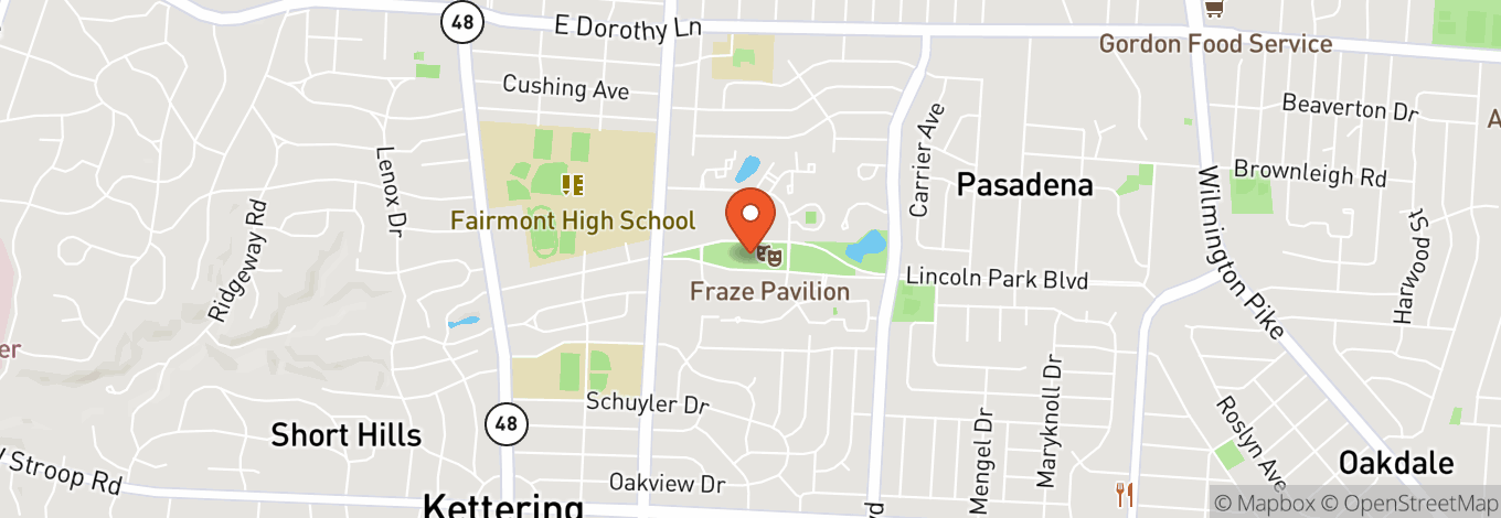 Map of Fraze Pavilion