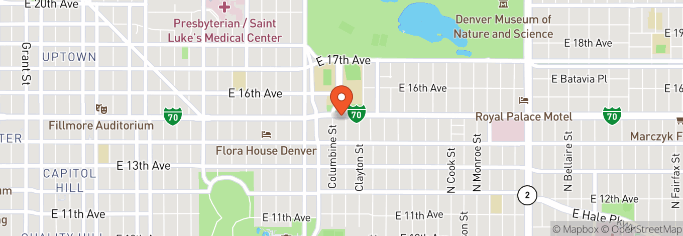 Map of Tattered Cover Colfax