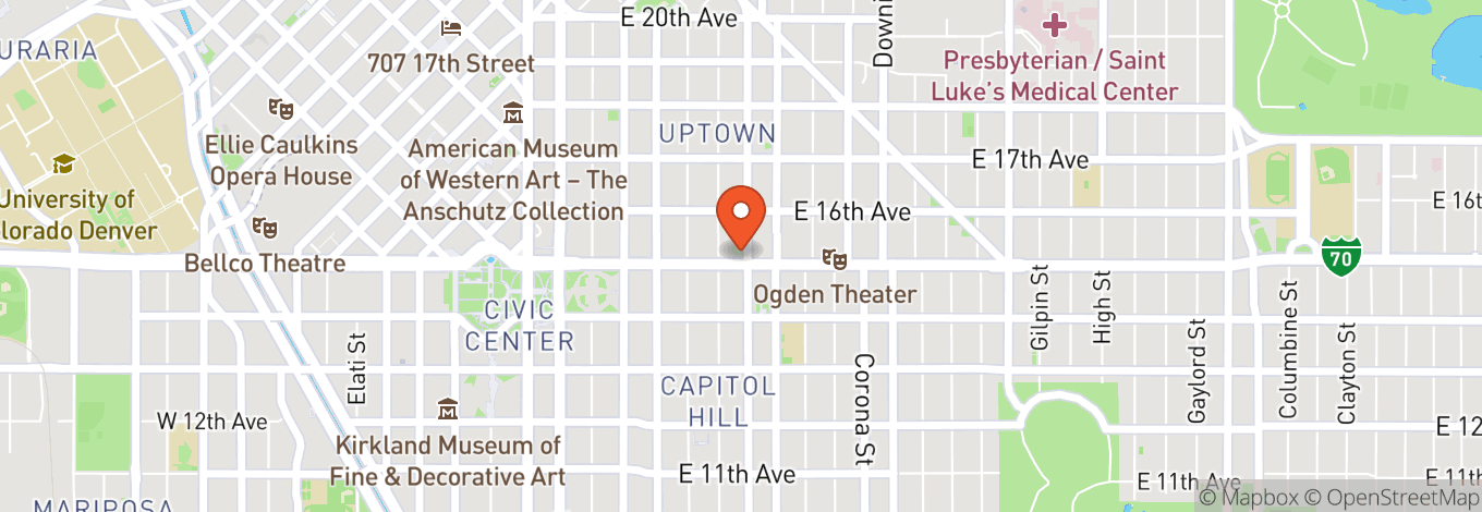 Map of Glow Lounge Denver