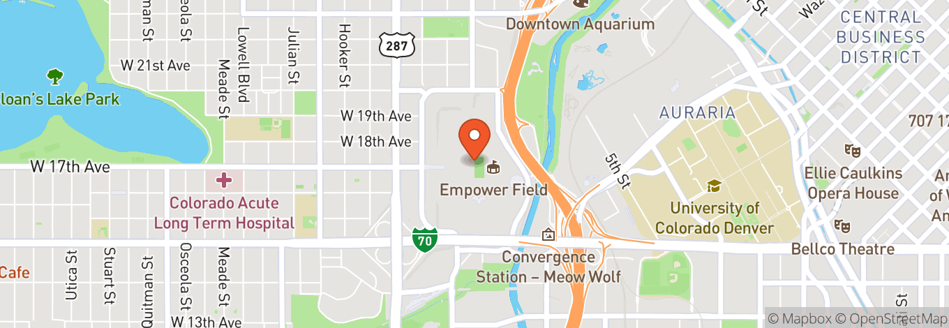 Map of Empower Field At Mile High