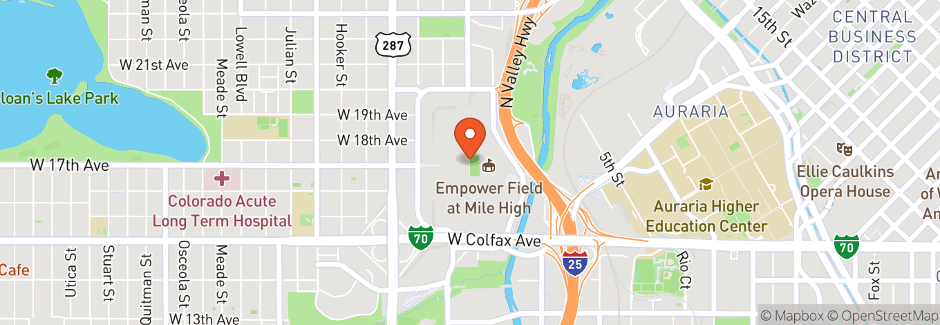 Map of Empower Field At Mile High