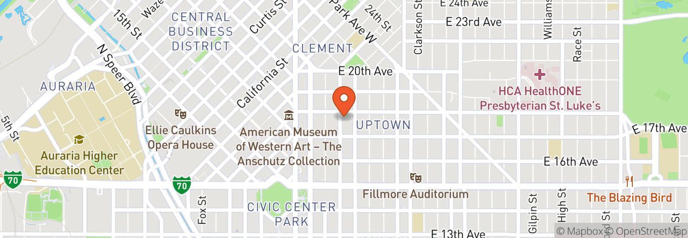 Map of Warwick Denver