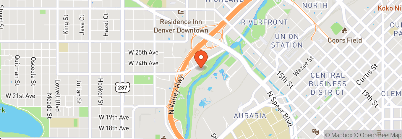 Map of Downtown Aquarium