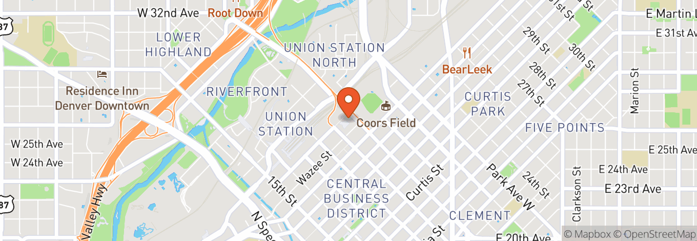 Map of The Rally Hotel at McGregor Square