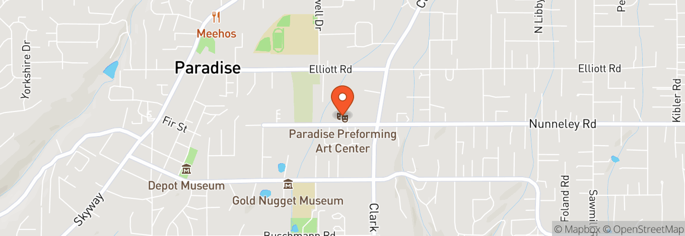 Map of Paradise Performing Arts Center