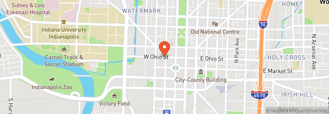 Map of Indiana Repertory Theatre