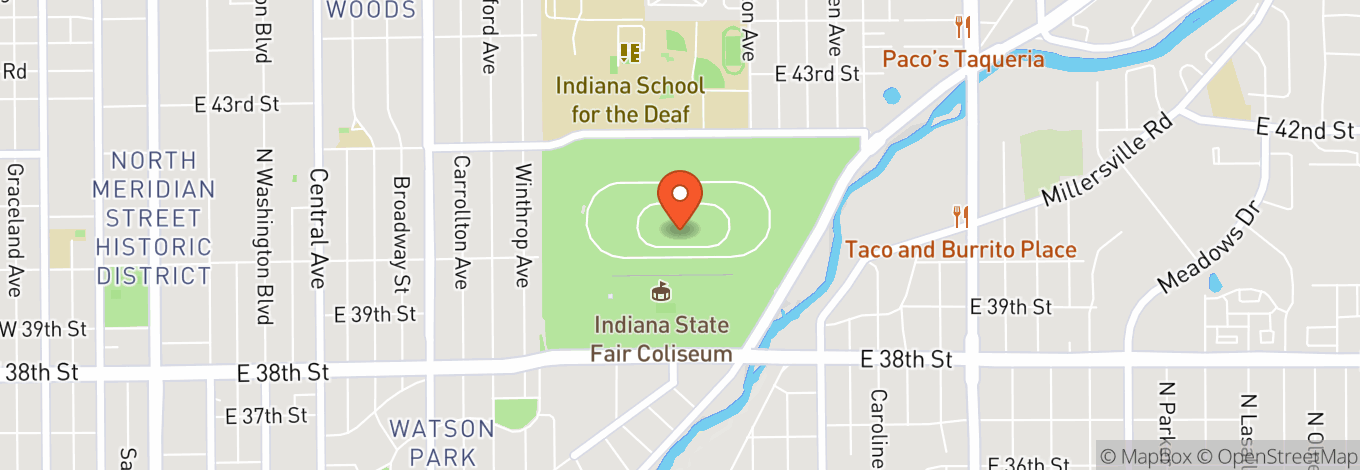 Map of Corteva Coliseum