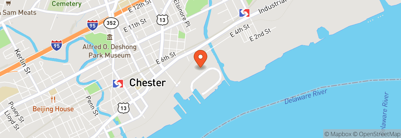 Map of The Block at Harrah's Philadelphia