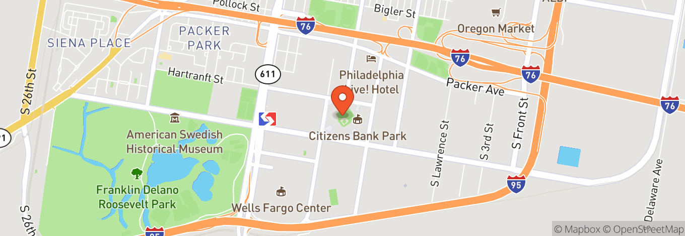 Map of Citizens Bank Park