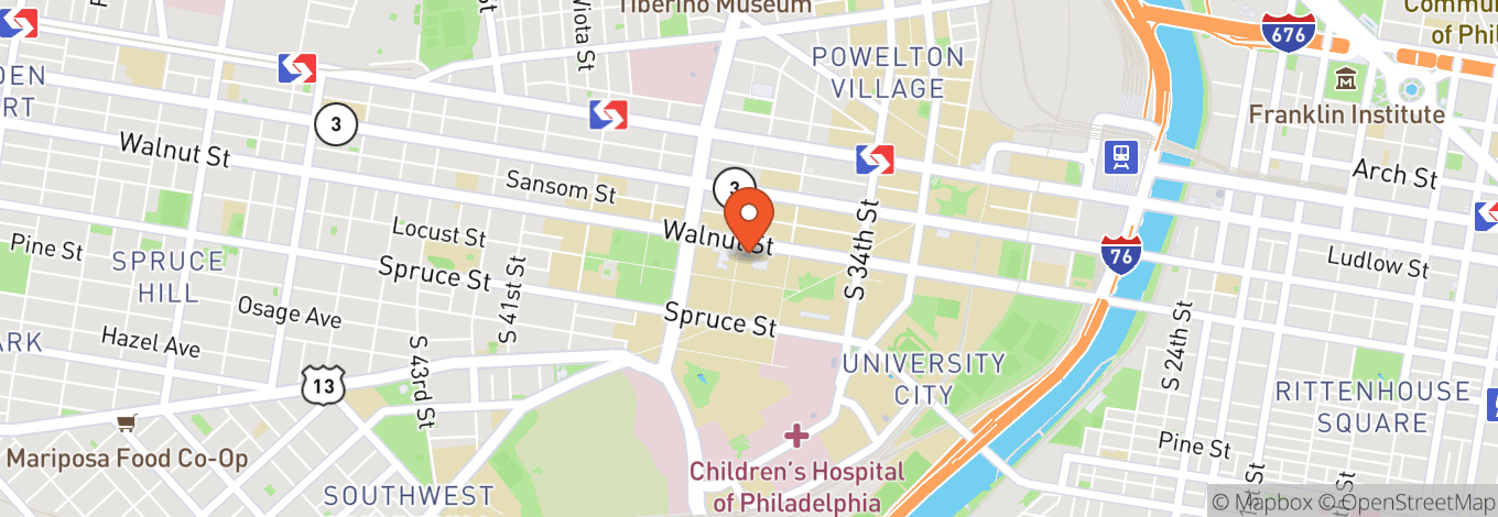 Map of Penn Live Arts
