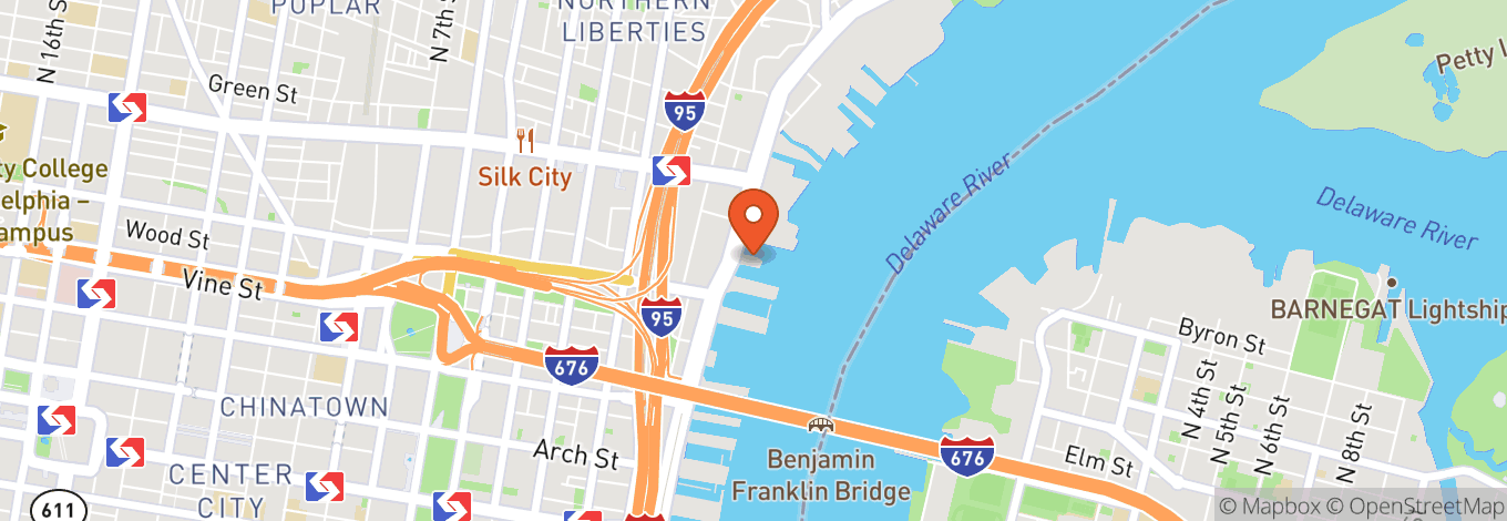 Map of Cavanaugh's River Deck
