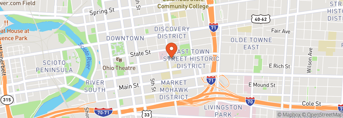 Map of Columbus Metropolitan Library