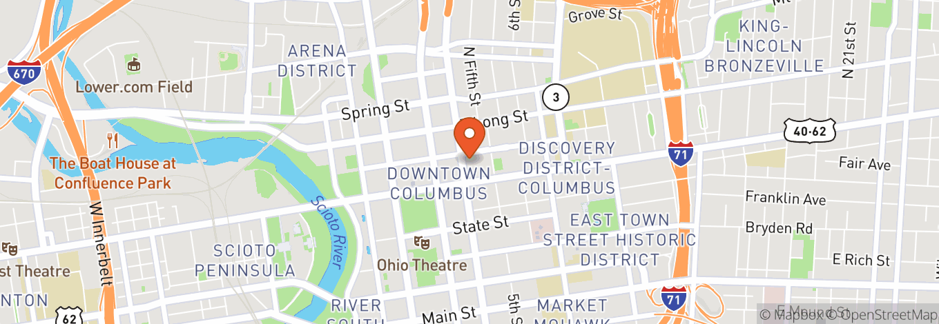 Map of Columbus Athenaeum