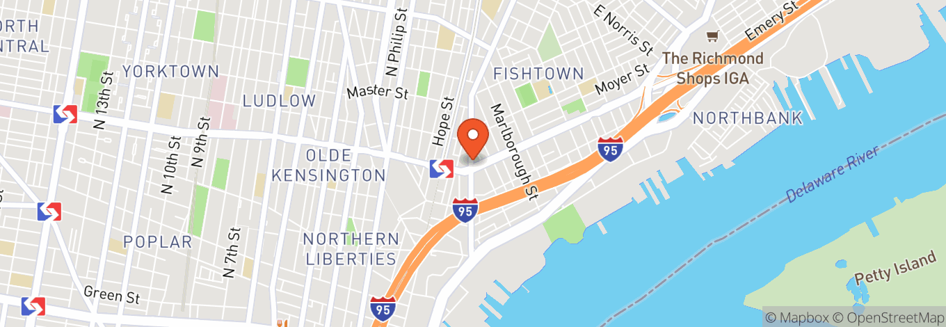 Map of Johnny Brenda's