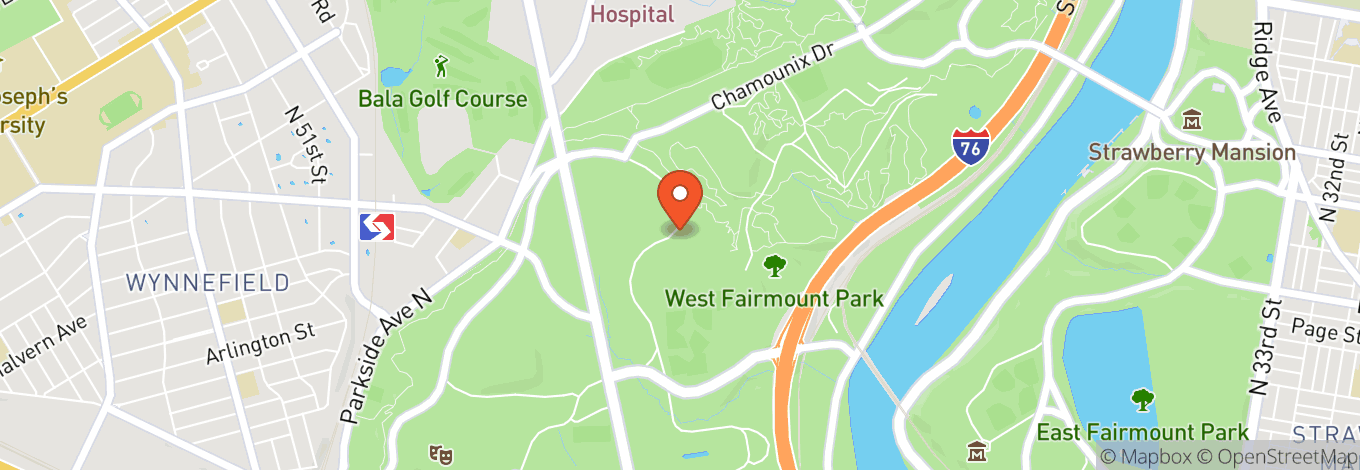 Map of Belmont Plateau