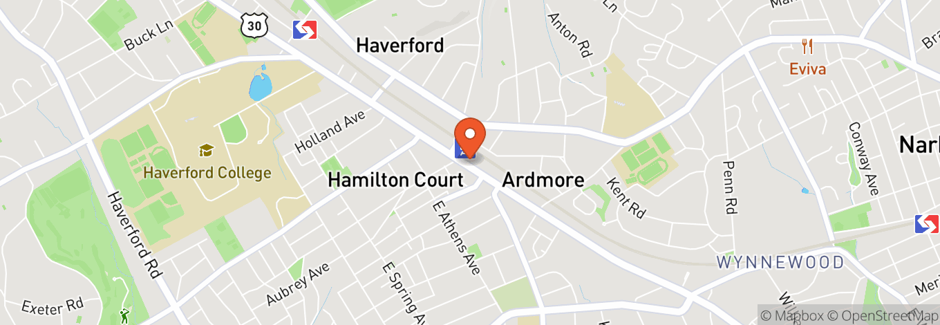 Map of Ardmore Music Hall