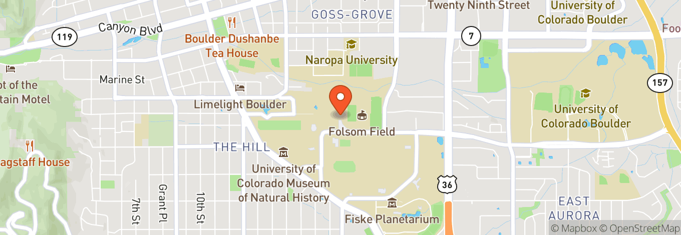 Map of Folsom Field