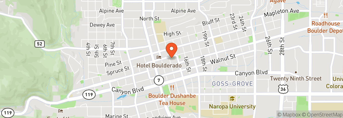 Map of Boulder Theater