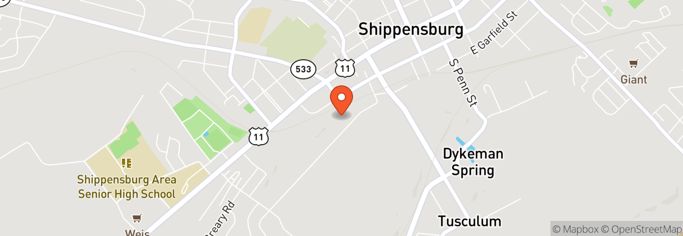 Map of Shippensburg Fairgrounds