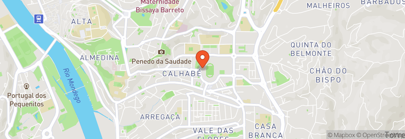 Map of Efapel City Of Coimbra Stadium (Estádio Cidade De Coimbra)