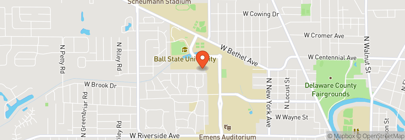 Map of Emens Auditorium