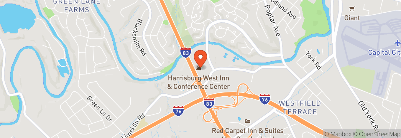 Map of The Harrisburg Comedy Zone