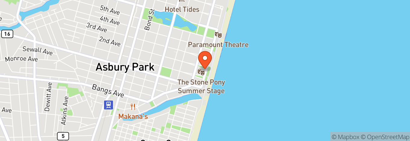 Map of The Stone Pony