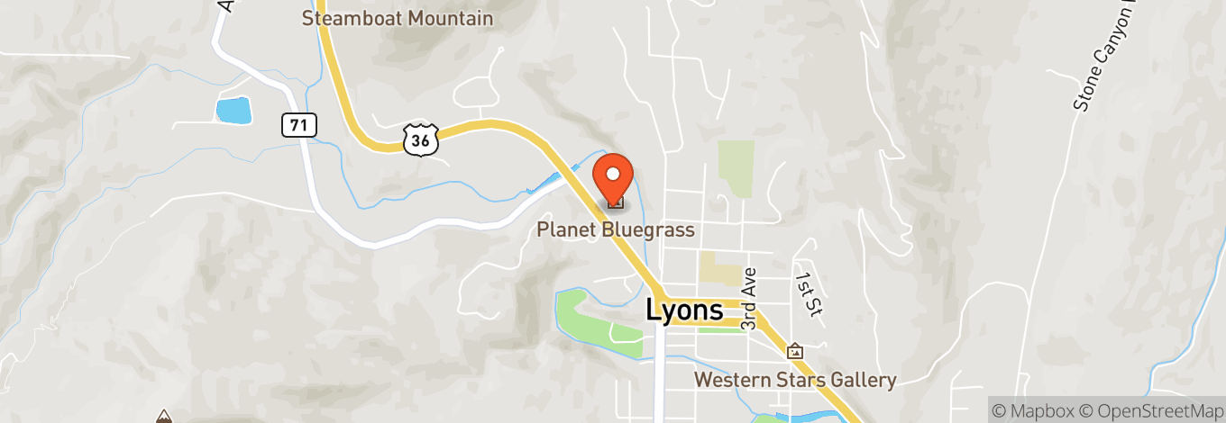 Map of Planet Bluegrass Ranch