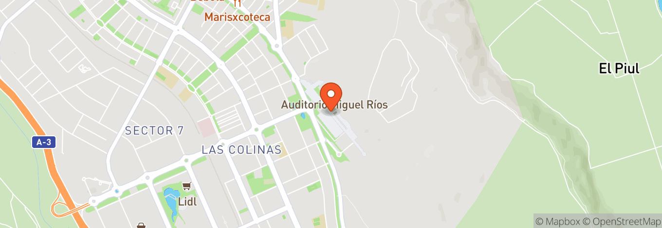 Map of Recinto Ferial Miguel Ríos Rivas Vaciamadrid
