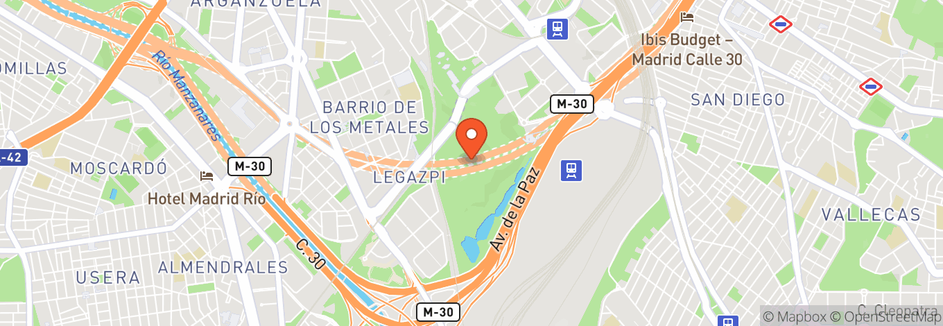 Map of Enrique Tierno Galván Park