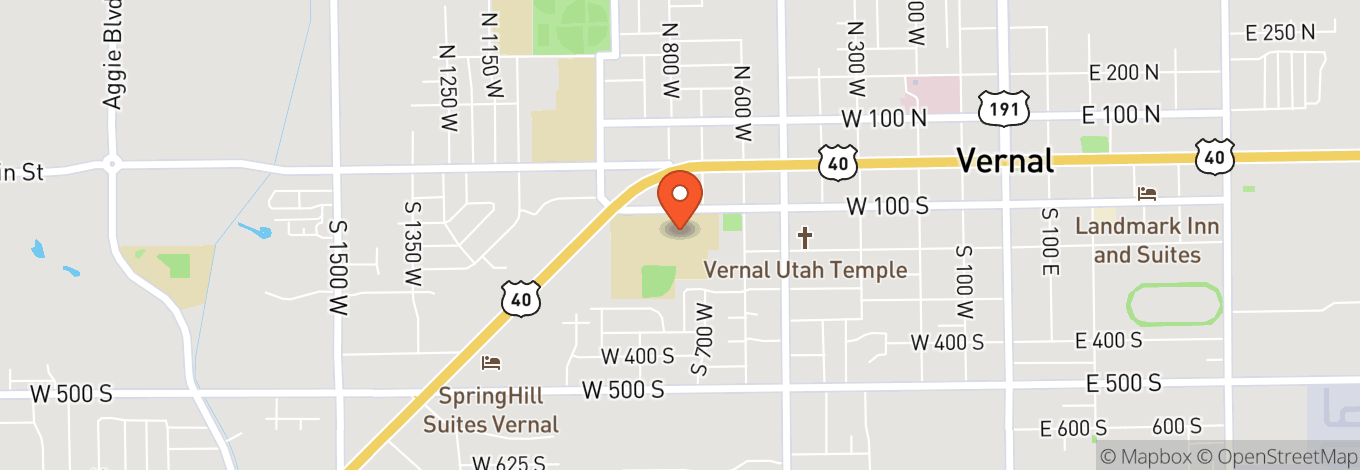 Map of Vernal Middle School