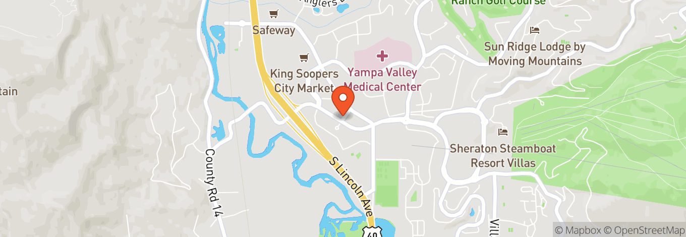 Map of Steamboat Springs Resort