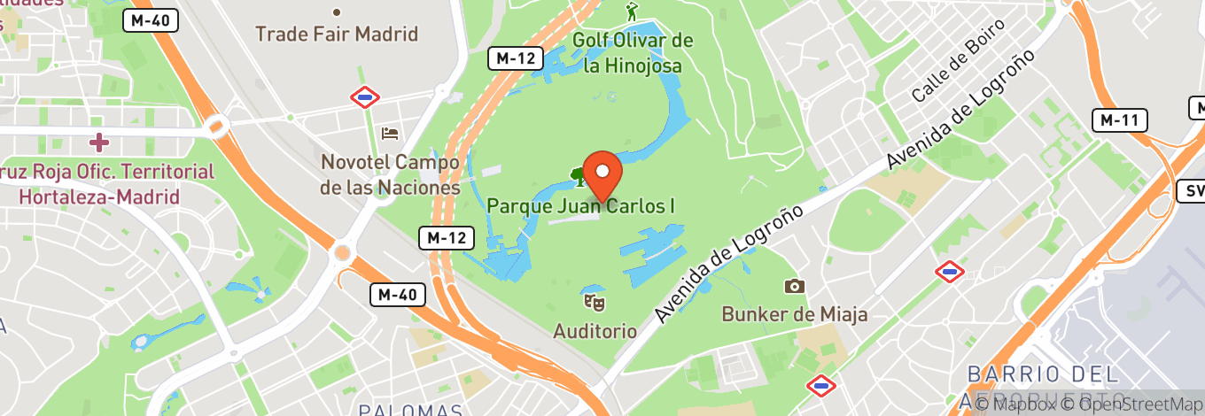 Map of Parque Juan Carlos I