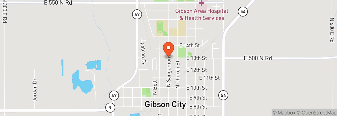 Map of Gibson Area Hospital & Health Services