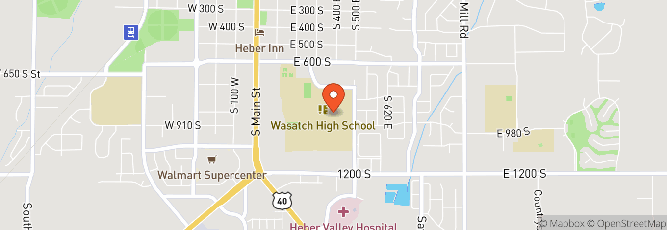 Map of Wasatch High School