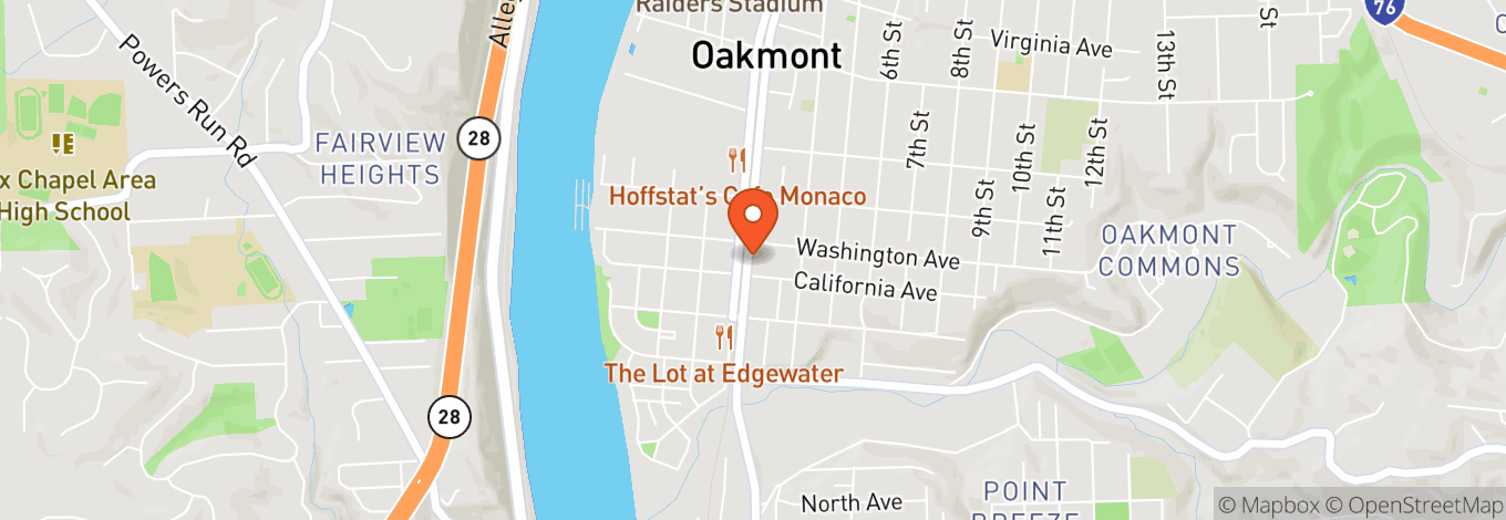Map of The Oaks Theater