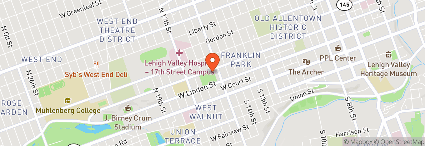 Map of Scottish Rite Cathedral