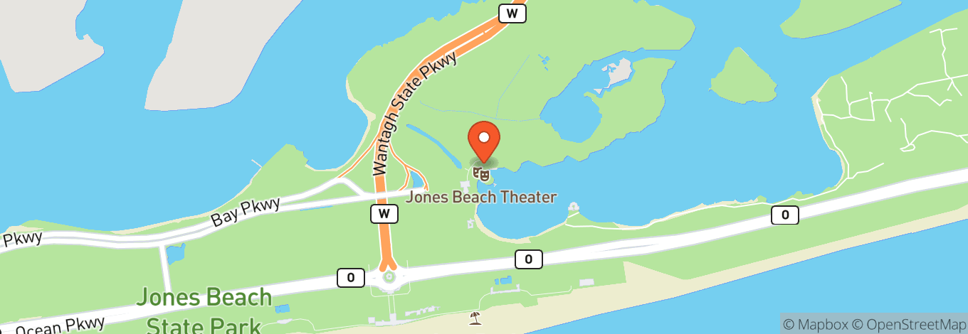 Map of Bay Stage at Northwell at Jones Beach Theater