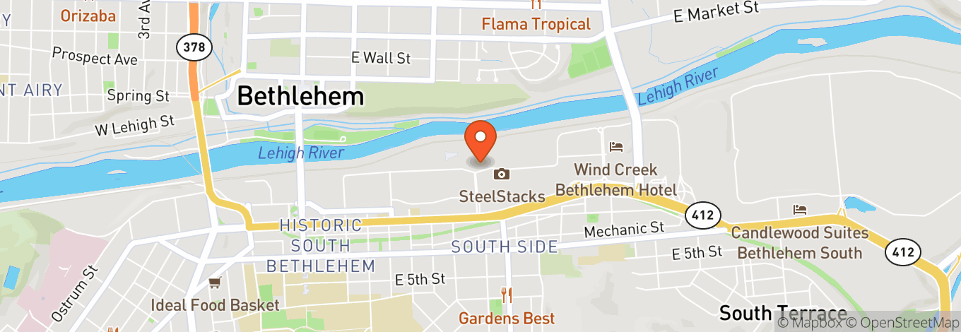 Map of Musikfest Cafe